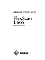 Eizo FlexScan L 665  L665 L665 Le manuel du propriétaire