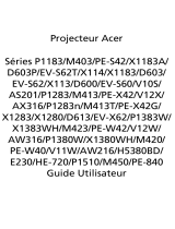Acer X113 Manuel utilisateur