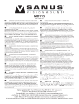 Sanus Systems MD115 Le manuel du propriétaire