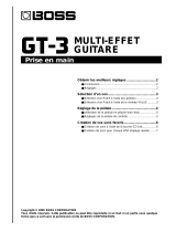 Boss GT-3 Le manuel du propriétaire