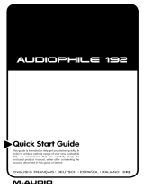 M-Audio Delta Audiophile 192 Manuel utilisateur