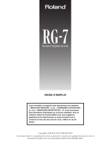 Roland RG-7 Le manuel du propriétaire
