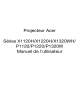 Acer X1120H Manuel utilisateur