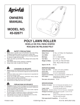 Agri-Fab Poly Lawn Roller 45-02671 Manuel utilisateur