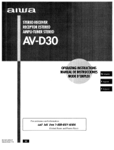 Aiwa AV-D30 Manuel utilisateur