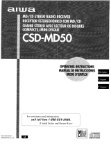 Aiwa CSD-MD50 Manuel utilisateur