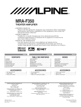 Alpine MRA-F350 Manuel utilisateur
