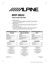 Alpine MRP-M850 Manuel utilisateur