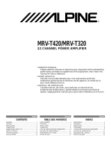 Alpine MRV-T320 Manuel utilisateur