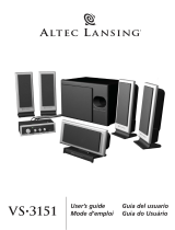 Altec Lansing 3151 Manuel utilisateur