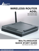 Atlantis WIRELESS ROUTER ADSL A02-RA210-W54 Manuel utilisateur