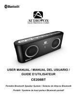 Audiovox CE208BT Manuel utilisateur