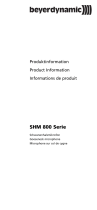 Beyerdynamic SHM 800 Series Manuel utilisateur