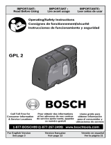 Bosch Power Tools GPL2 Manuel utilisateur