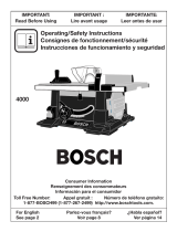 Bosch Power Tools 4000 Manuel utilisateur
