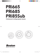 Boston Acoustics PRI665 Manuel utilisateur