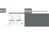 Breville Espresso Machine Manuel utilisateur