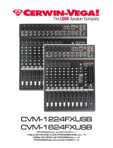 Cerwin-Vega CVM-1224FXUSB Manuel utilisateur