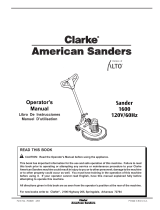 Clarke 1600 Manuel utilisateur