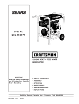 Craftsman 919.670070 Manuel utilisateur