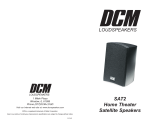 DCM Speakers 21A7402 Manuel utilisateur