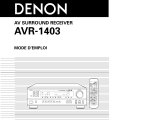 Denon AVR-1403 Manuel utilisateur