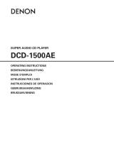 Denon DCD-1500AE Manuel utilisateur