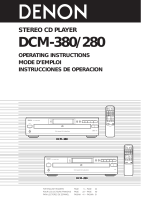Denon DCM-380 Manuel utilisateur