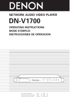 Denon DN-V1700 Manuel utilisateur