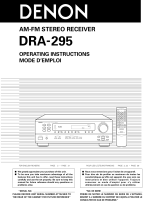 Denon DRA-295 Manuel utilisateur