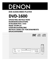 Denon DVD-1600 Manuel utilisateur