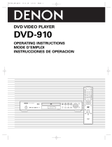 Denon DVD-910 Manuel utilisateur