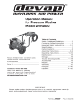 DeVillbiss Air Power Company A16091 Manuel utilisateur
