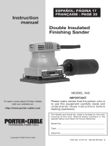 Porter-Cable 340 Manuel utilisateur