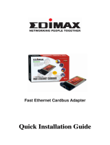 Edimax Technology Ethernet Cardbus Adapter Manuel utilisateur