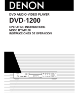 Denon DVD-1200 Manuel utilisateur