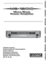 Fender MB-1200 Manuel utilisateur
