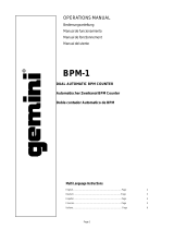 Gemini BPM-1 Manuel utilisateur