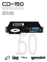 Gemini CD-150 Manuel utilisateur