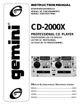Gemini CD-2000X Manuel utilisateur