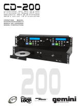 Gemini CD-200 Manuel utilisateur