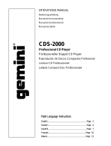 Gemini CDS-2000 Manuel utilisateur