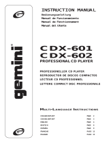 Gemini CDX-602 Manuel utilisateur