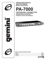 Gemini PA-7000 Manuel utilisateur