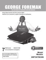 George Foreman GRP72CTBCAN Manuel utilisateur