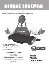 George Foreman GRD10GFBC Manuel utilisateur