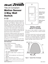 Heath Zenith Motion Sensing 3-Way Wall Switch 6107 Manuel utilisateur