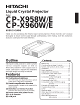 Hitachi CPX960E Manuel utilisateur
