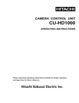 Hitachi CU-HD1000 Manuel utilisateur