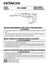 Hitachi DH50MB - 2" SDS Max Rotary Hammer Manuel utilisateur